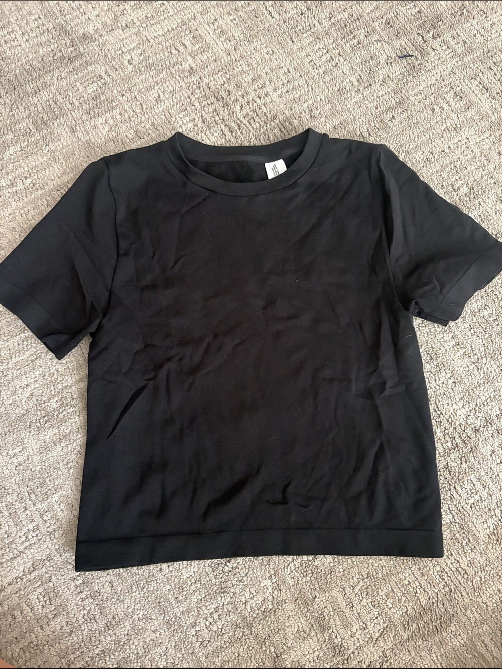 a new day Black Short-Sleeve Crewneck Tee